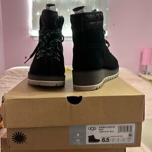 Black UGG lace up boots